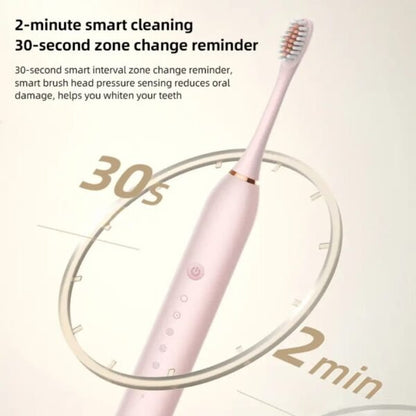 Electric Toothbrush – Rechargeable Sonic Cleaning Toothbrush with Soft Bristles